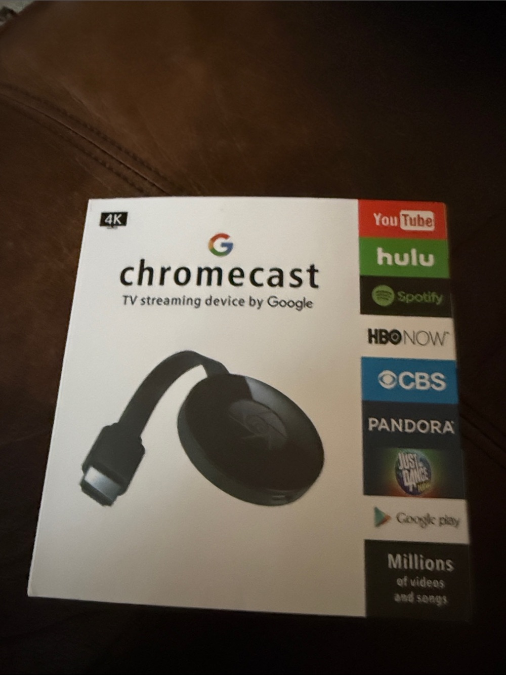 Google Chromecast 4K Streaming Player - Black